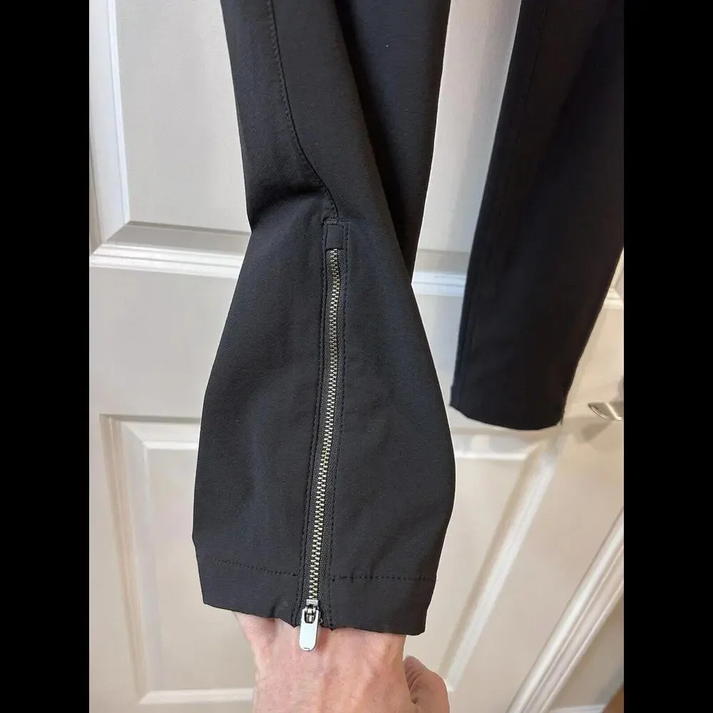 Athleta Wander Skinny Pant Ankle Zip Black 10 Utility Athleisure Gorpcore City - Picture 7 of 15